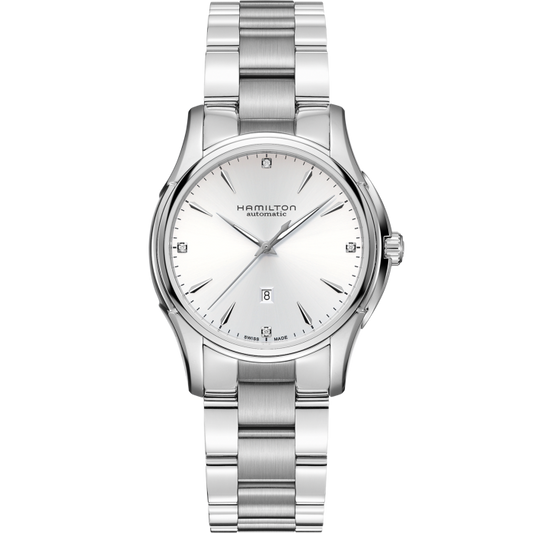 Orologio Analogico Hamilton In Acciaio Quadrante Argento