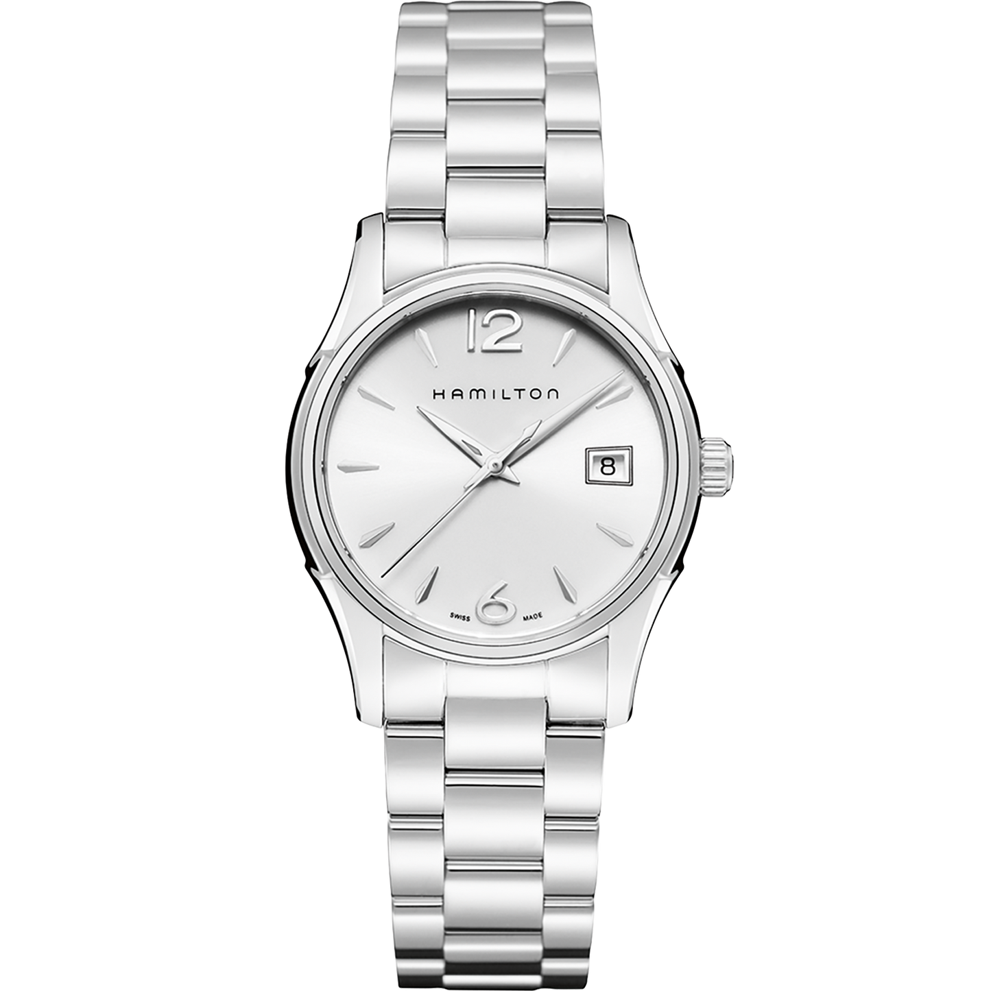 Orologio Analogico Donna Hamilton 34mm In Acciaio Quadrante Argento