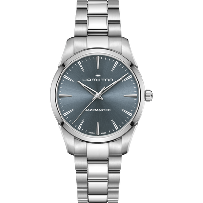 Orologio Uomo Hamilton 40mm In Acciaio Quadrante Blu Polvere Scuro