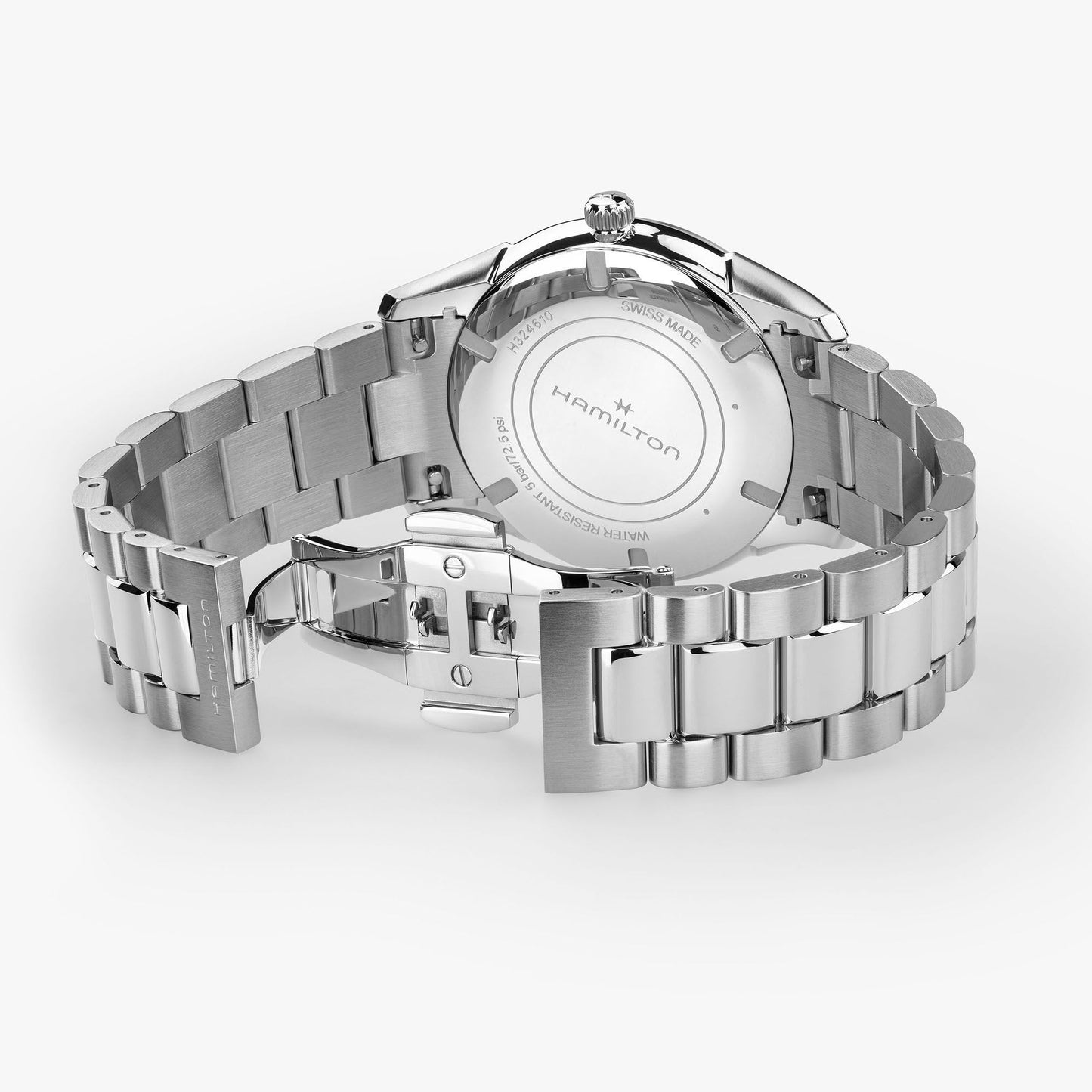Orologio Uomo Hamilton 40mm In Acciaio Quadrante Blu Polvere Scuro