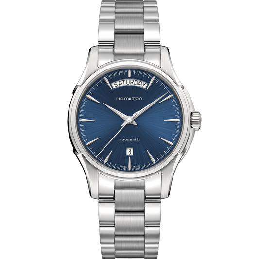 Orologio Analogico Uomo Hamilton In Acciaio Quadrante Blu