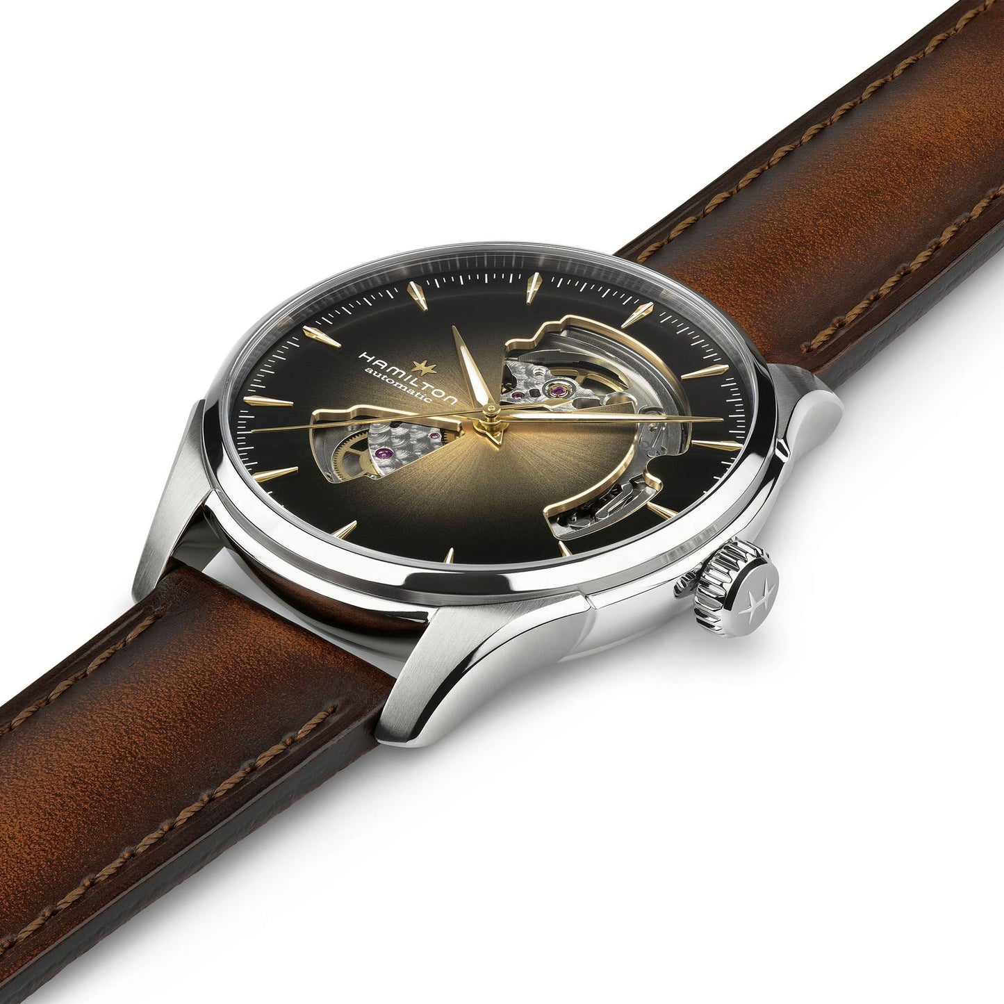 Orologio Uomo Hamilton 40mm In Acciaio Quadrante Champagne