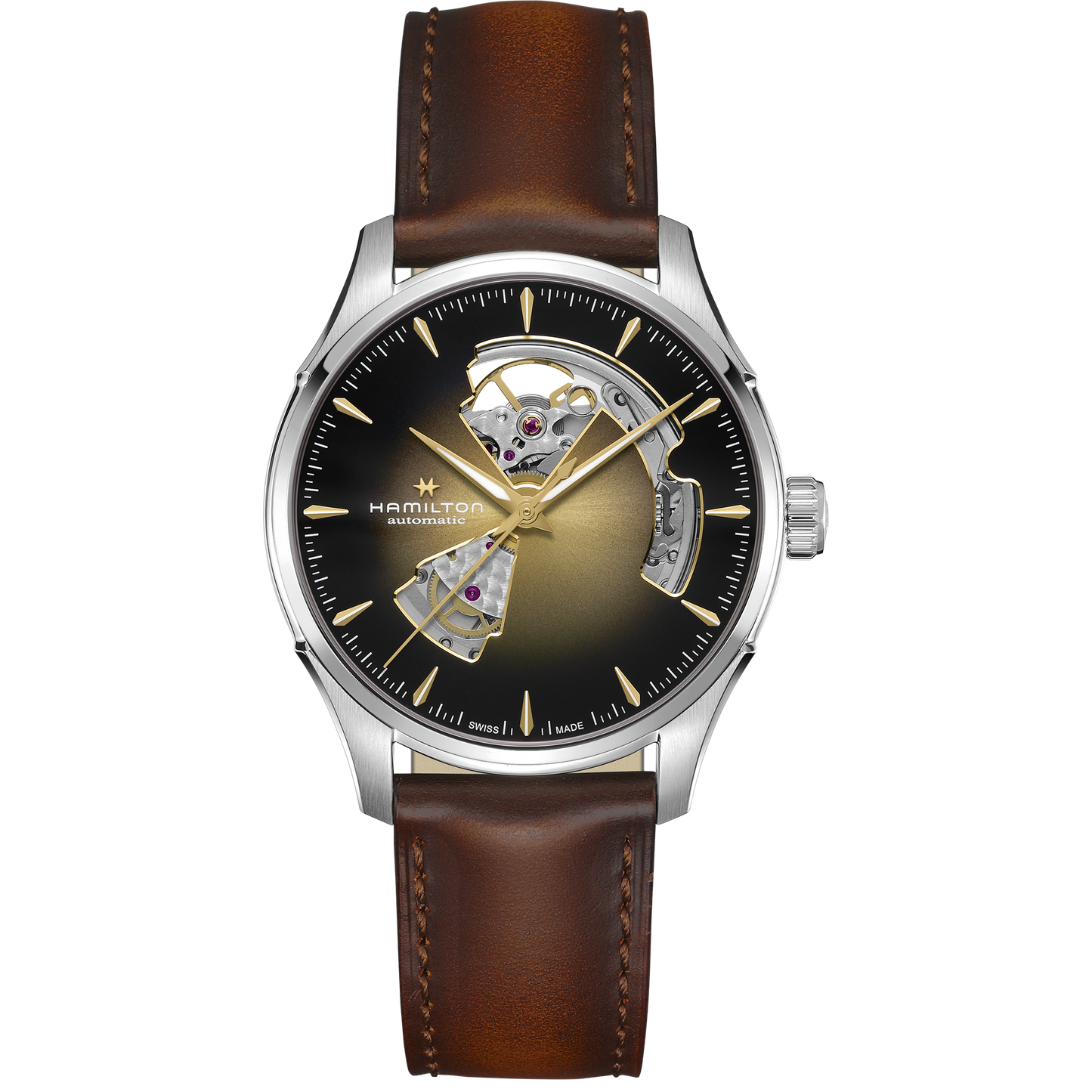 Orologio Uomo Hamilton 40mm In Acciaio Quadrante Champagne