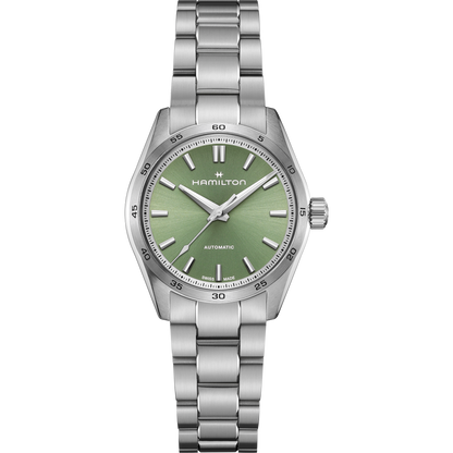 Orologio Hamilton 34mm In Acciaio Quadrante Verde