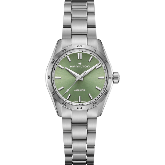 Orologio Hamilton 34mm In Acciaio Quadrante Verde