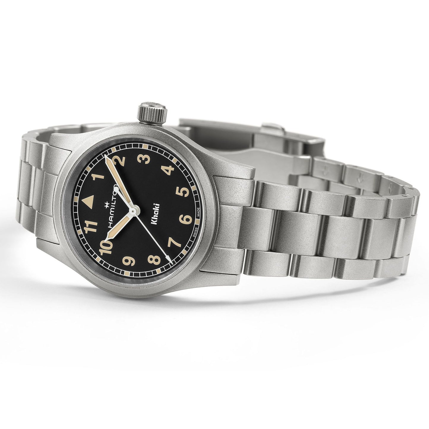Orologio Hamilton 33mm In Acciaio Quadrante Nero