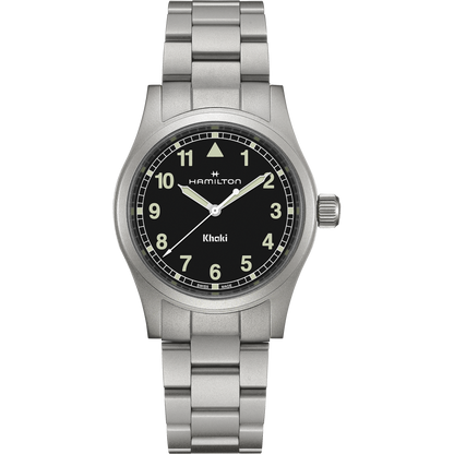 Orologio Hamilton 38mm In Acciaio Quadrante Nero