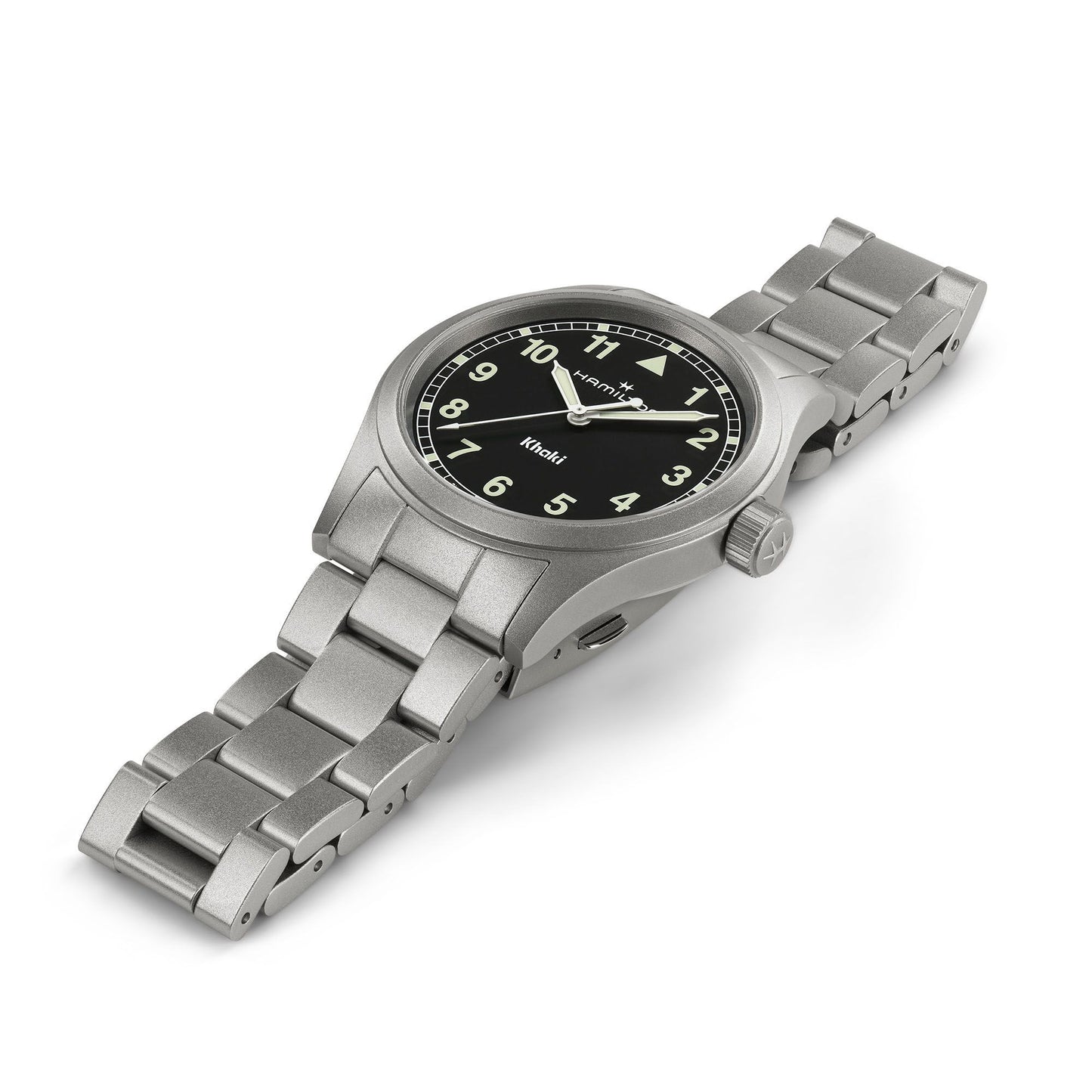 Orologio Hamilton 38mm In Acciaio Quadrante Nero