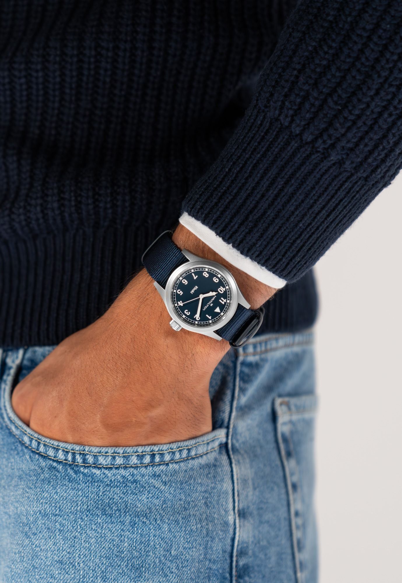 Orologio Uomo Hamilton 38mm Acciaio Quadrante Blu