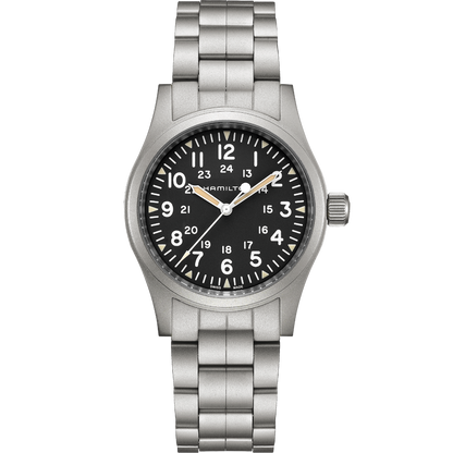 Orologio Hamilton 38mm In Acciaio Quadrante Nero