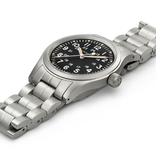 Orologio Hamilton 38mm In Acciaio Quadrante Nero