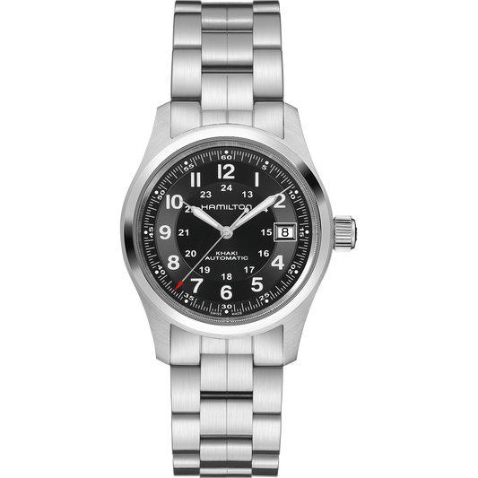 Orologio Uomo Hamilton 38mm In Acciaio Quadrante Nero