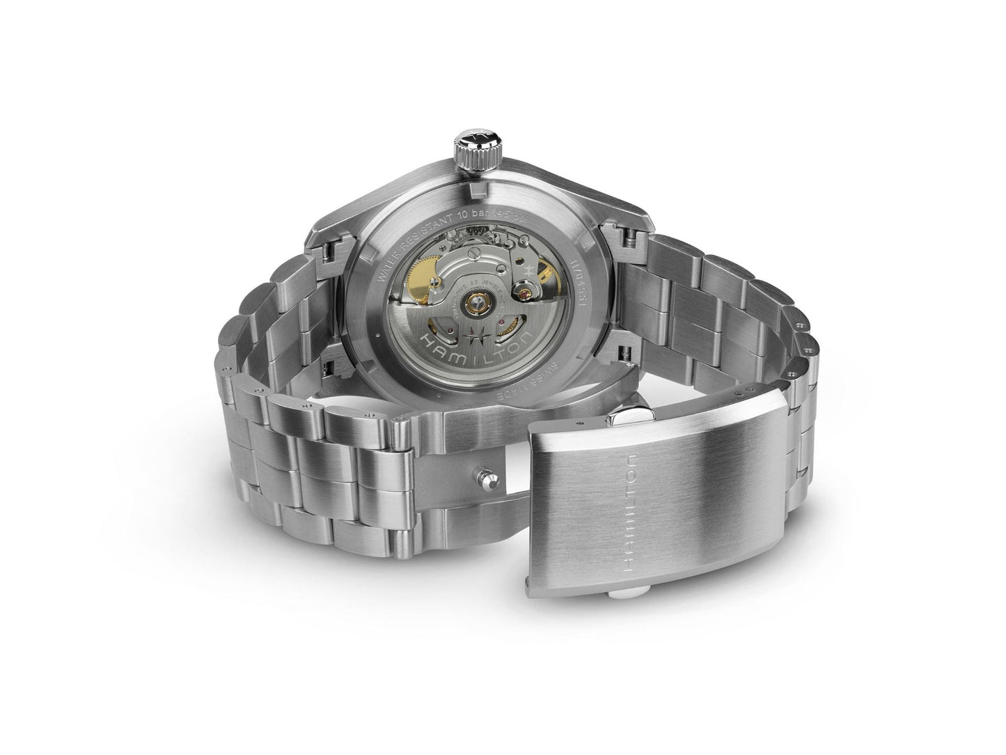 Orologio Uomo Hamilton 38mm In Acciaio Quadrante Blu Navy