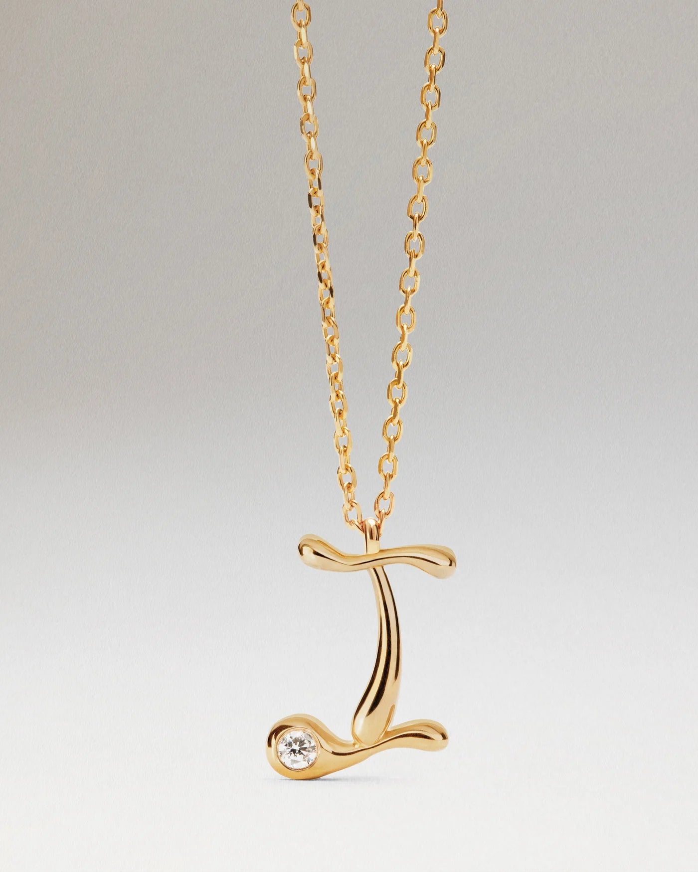 Collana Pdpaola Con Ciondolo In Argento 925 Con Iniziale Placcato Oro 18k O Rodio