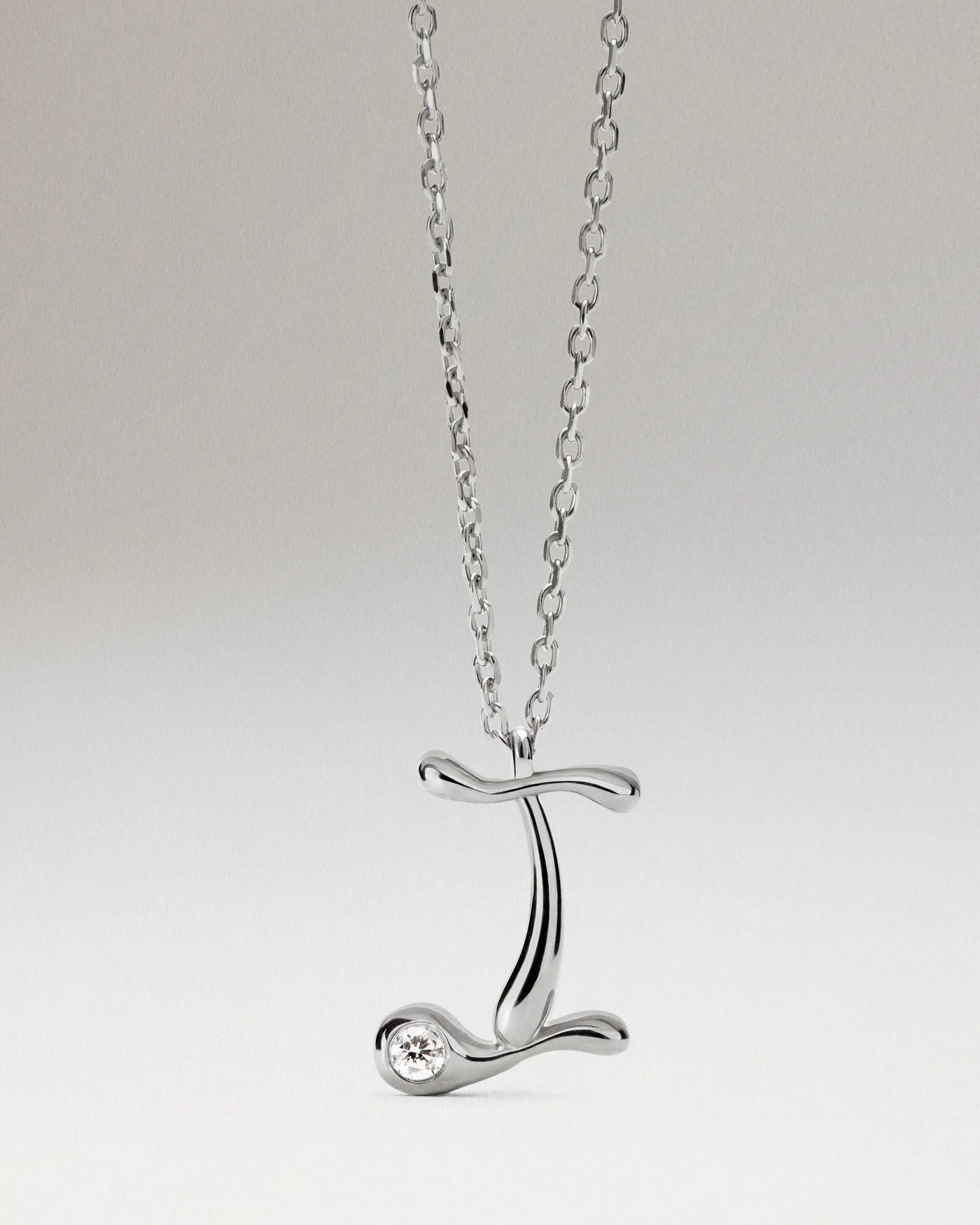 Collana Pdpaola Con Ciondolo In Argento 925 Con Iniziale Placcato Oro 18k O Rodio