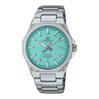 Analogico Uomo Edifice 39.9mm In Acciaio Inossidabile Quadrante Turchese