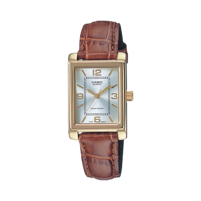 Orologio Donna Casio 32mm Tonalità Oro Cinturino In Pelle