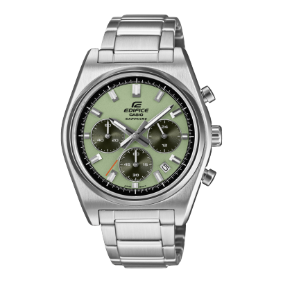 Cronografo Edifice 40mm In Acciaio Quadrante Verde