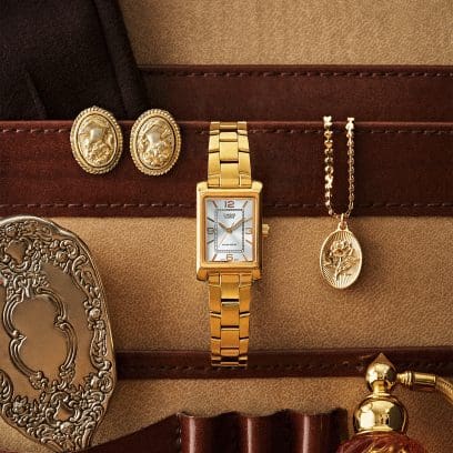 Orologio Donna Casio 32mm Acciaio Tonalità Oro Silver