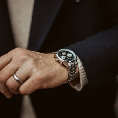 Cronografo Edifice 40.5mm In Acciaio Quadrante Nero