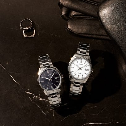 Orologio Uomo Casio Acciaio Swiss Quadrante Bianco