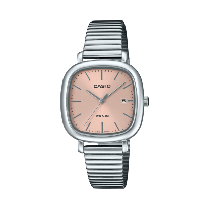 Orologio Donna Acciaio Analogico Datario 36mm In Acciaio Inox Quadrante Rosa