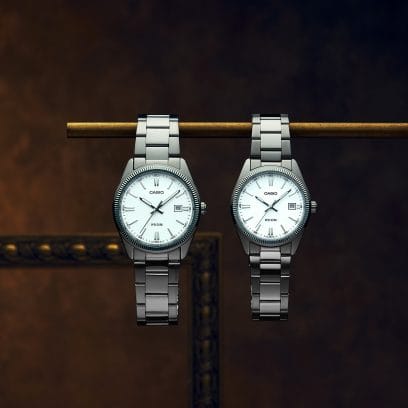 Orologio Casio Unisex Analogico 42mm Placcatura Ionica Quadrante Affogato Linea Timeless Collection