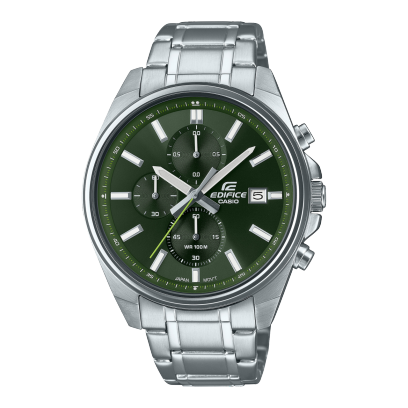 Cronografo Unisex Edifice 43.8mm In Acciaio Inossidabile Quadrante Verde