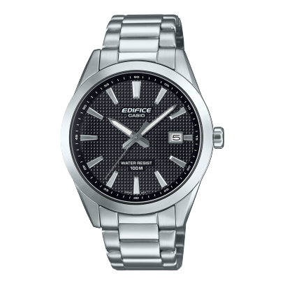 Analogico Uomo Edifice 40mm In Acciaio Inox Quadrante Nero