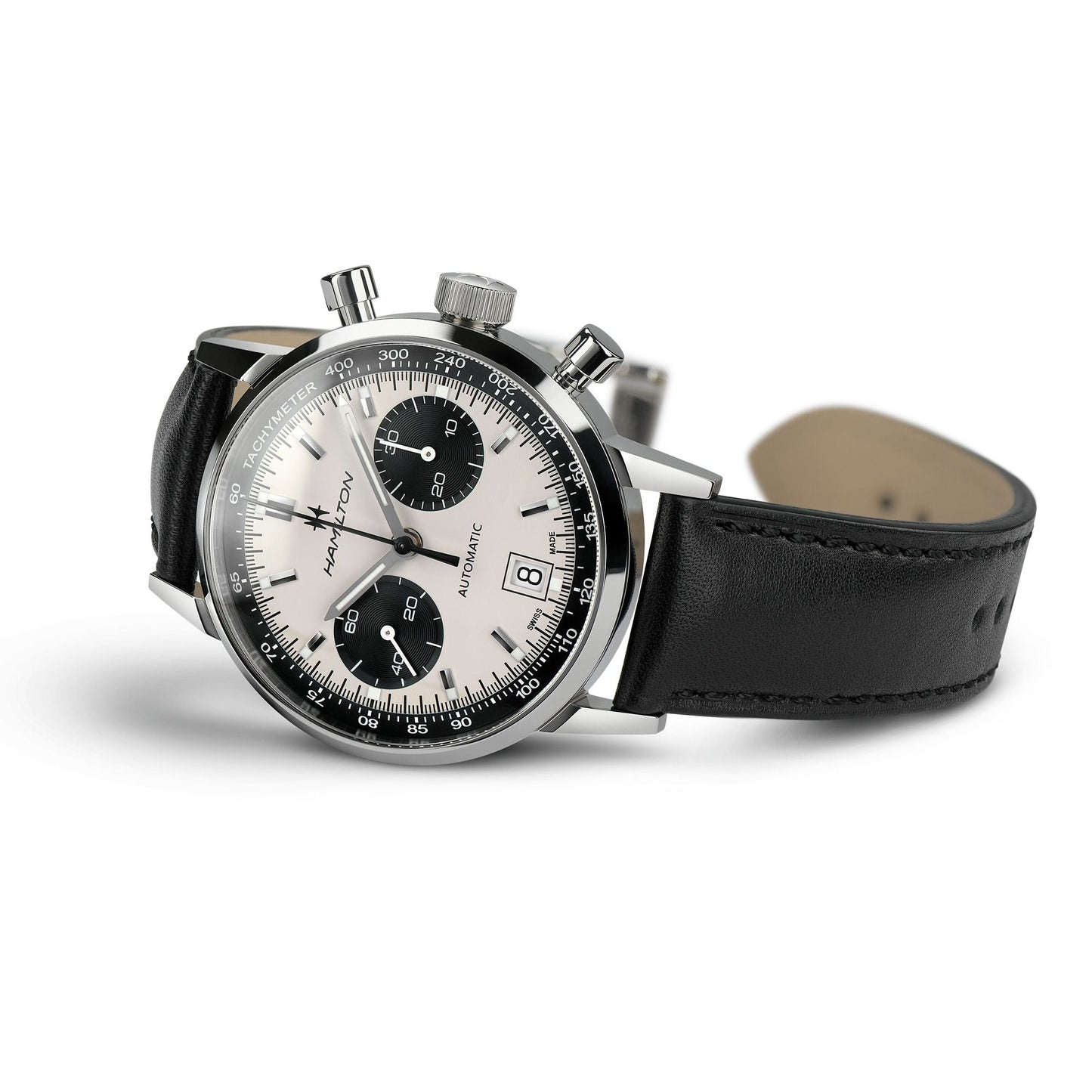 Hamilton - Intra-Matic Auto Chrono Orologio Uomo Cronografo Hamilton Quadrante Effetto Panda - Nazareno Bancone Gioielli