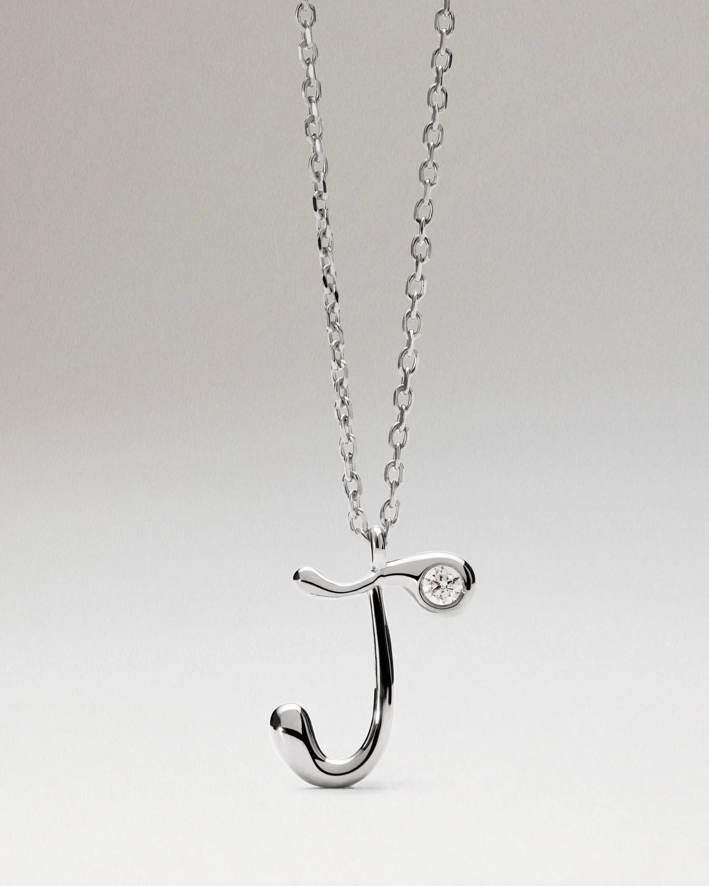 Collana Pdpaola Con Ciondolo In Argento 925 Con Iniziale Placcato Oro 18k O Rodio