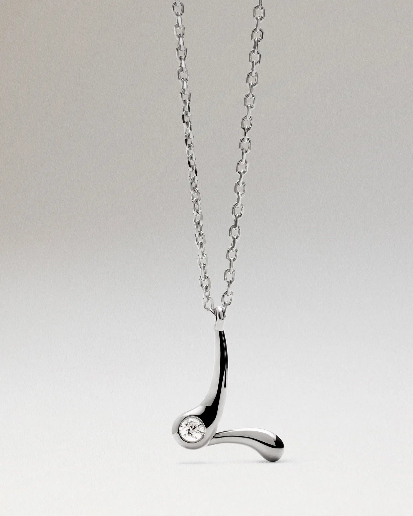 Collana Pdpaola Con Ciondolo In Argento 925 Con Iniziale Placcato Oro 18k O Rodio