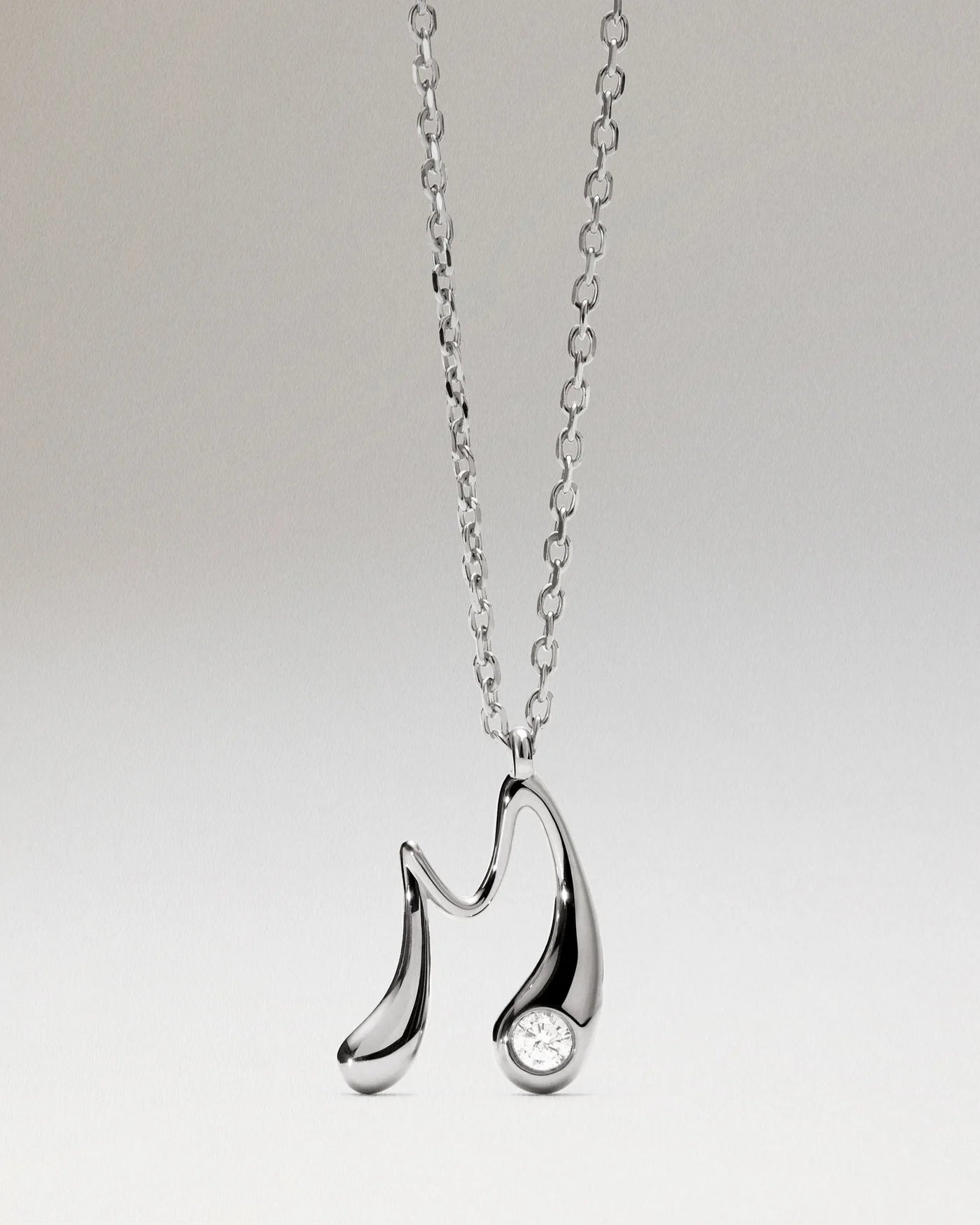 Collana Pdpaola Con Ciondolo In Argento 925 Con Iniziale Placcato Oro 18k O Rodio