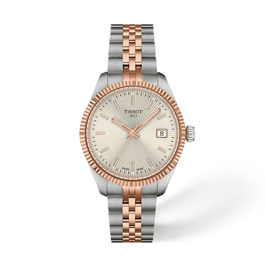 Tissot - Orologio Donna Tissot Ballade 34mm Quarzo Donna Bicolore Quadrante Silver - Nazareno Bancone Gioielli