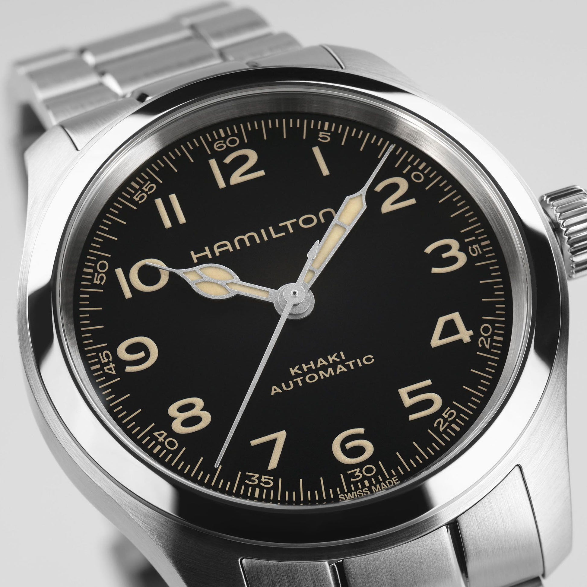 Hamilton - Orologio Hamilton 38mm In Acciaio Quadrante Nero - Nazareno Bancone Gioielli