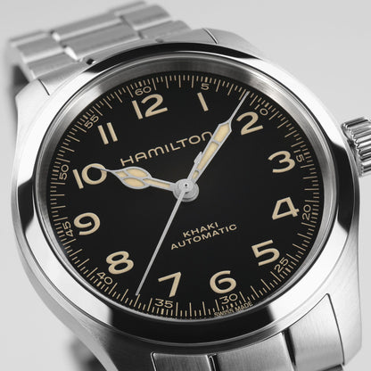 Hamilton - Orologio Hamilton 38mm In Acciaio Quadrante Nero - Nazareno Bancone Gioielli