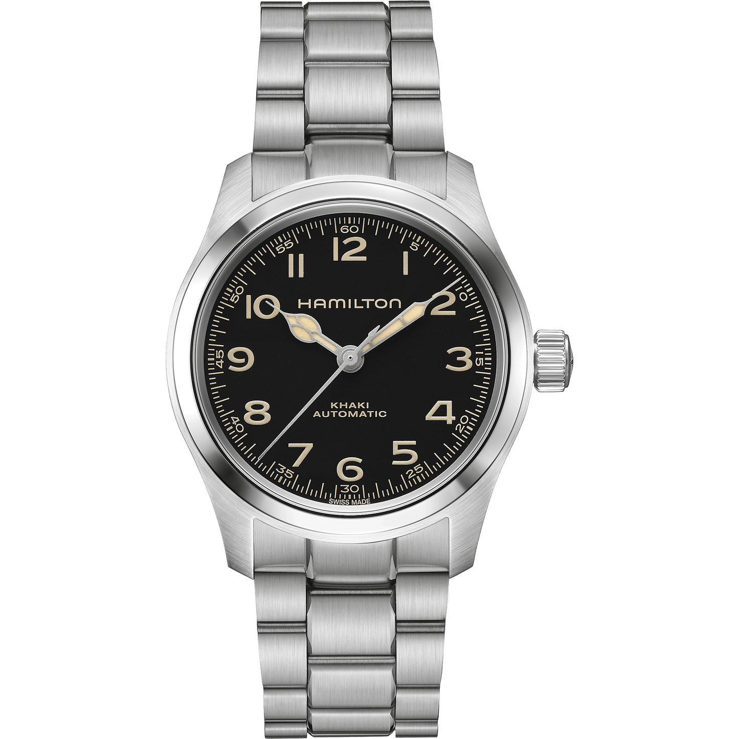 Hamilton - Orologio Hamilton 38mm In Acciaio Quadrante Nero - Nazareno Bancone Gioielli