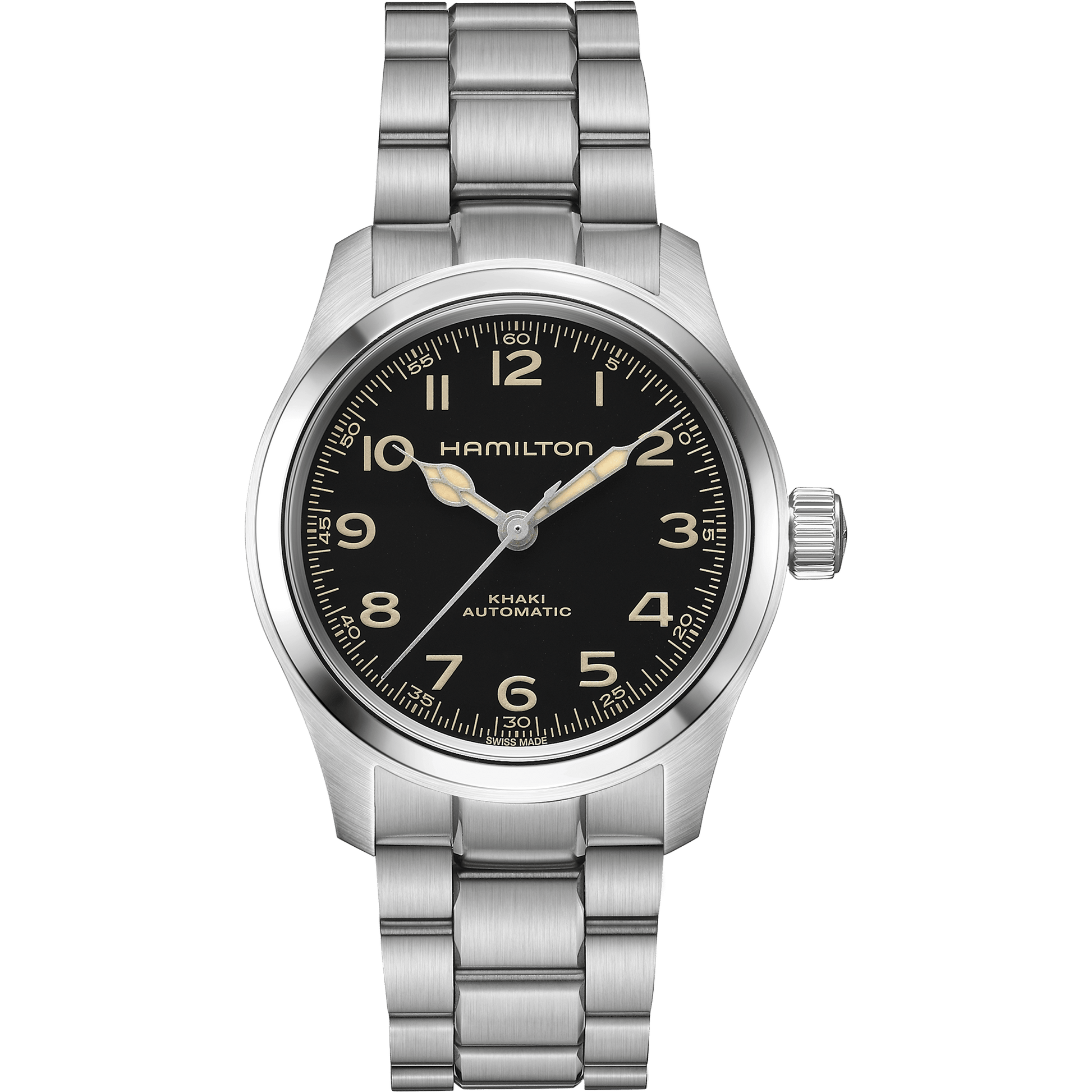 Hamilton - Orologio Hamilton 38mm In Acciaio Quadrante Nero - Nazareno Bancone Gioielli