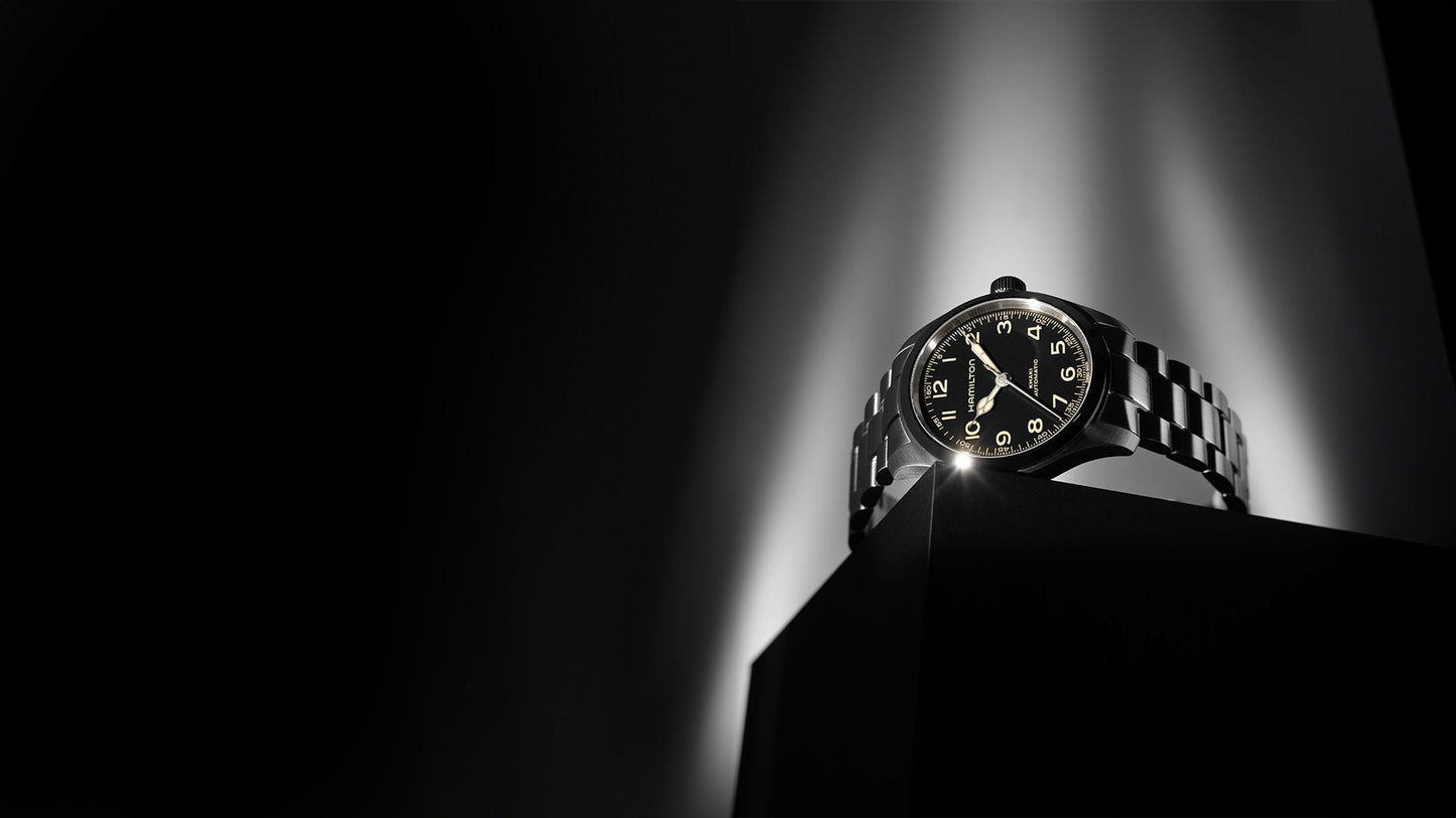 Hamilton - Orologio Hamilton 38mm In Acciaio Quadrante Nero - Nazareno Bancone Gioielli