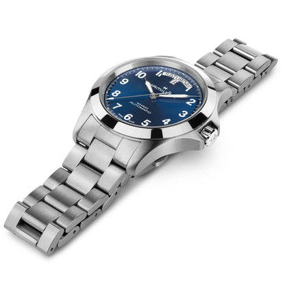 Hamilton - Orologio Hamilton 40 Mm Acciaio Spazzolato Quadrante Blu - Nazareno Bancone Gioielli