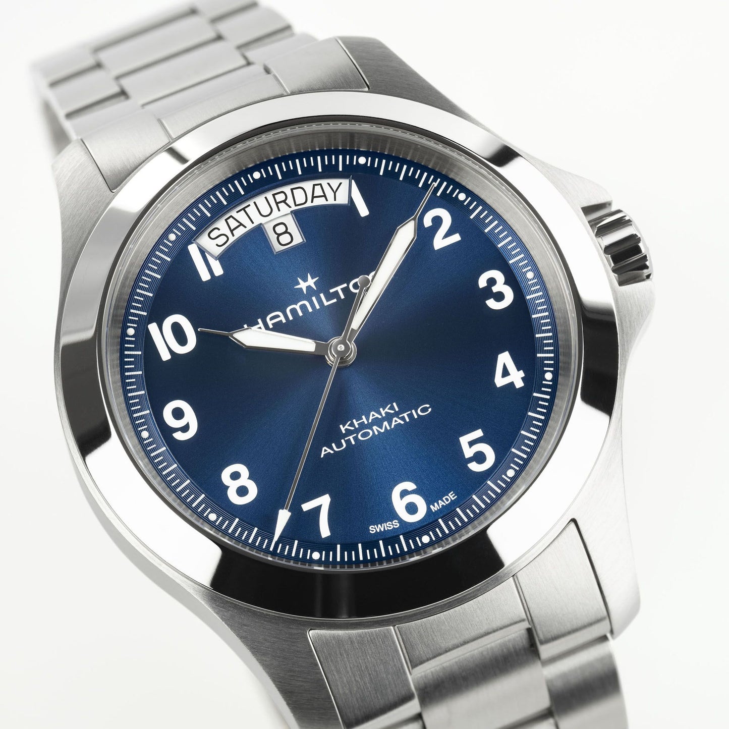 Hamilton - Orologio Hamilton 40 Mm Acciaio Spazzolato Quadrante Blu - Nazareno Bancone Gioielli