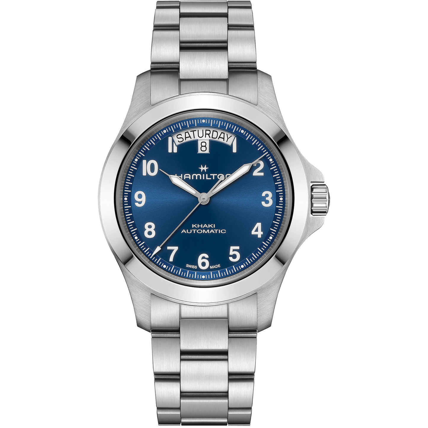 Hamilton - Orologio Hamilton 40 Mm Acciaio Spazzolato Quadrante Blu - Nazareno Bancone Gioielli