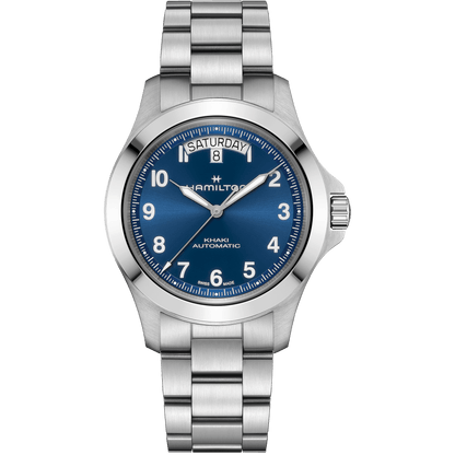 Hamilton - Orologio Hamilton 40 Mm Acciaio Spazzolato Quadrante Blu - Nazareno Bancone Gioielli