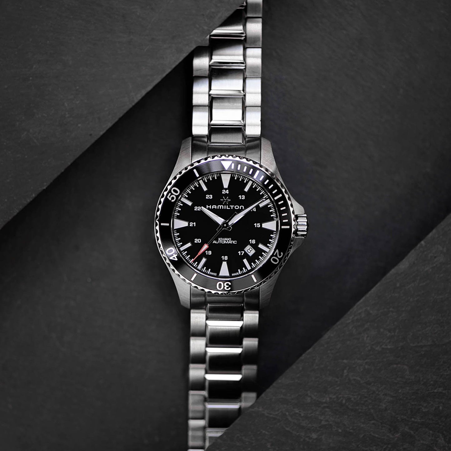 Hamilton - Orologio Hamilton 40mm In Acciaio Quadrante Nero - Nazareno Bancone Gioielli