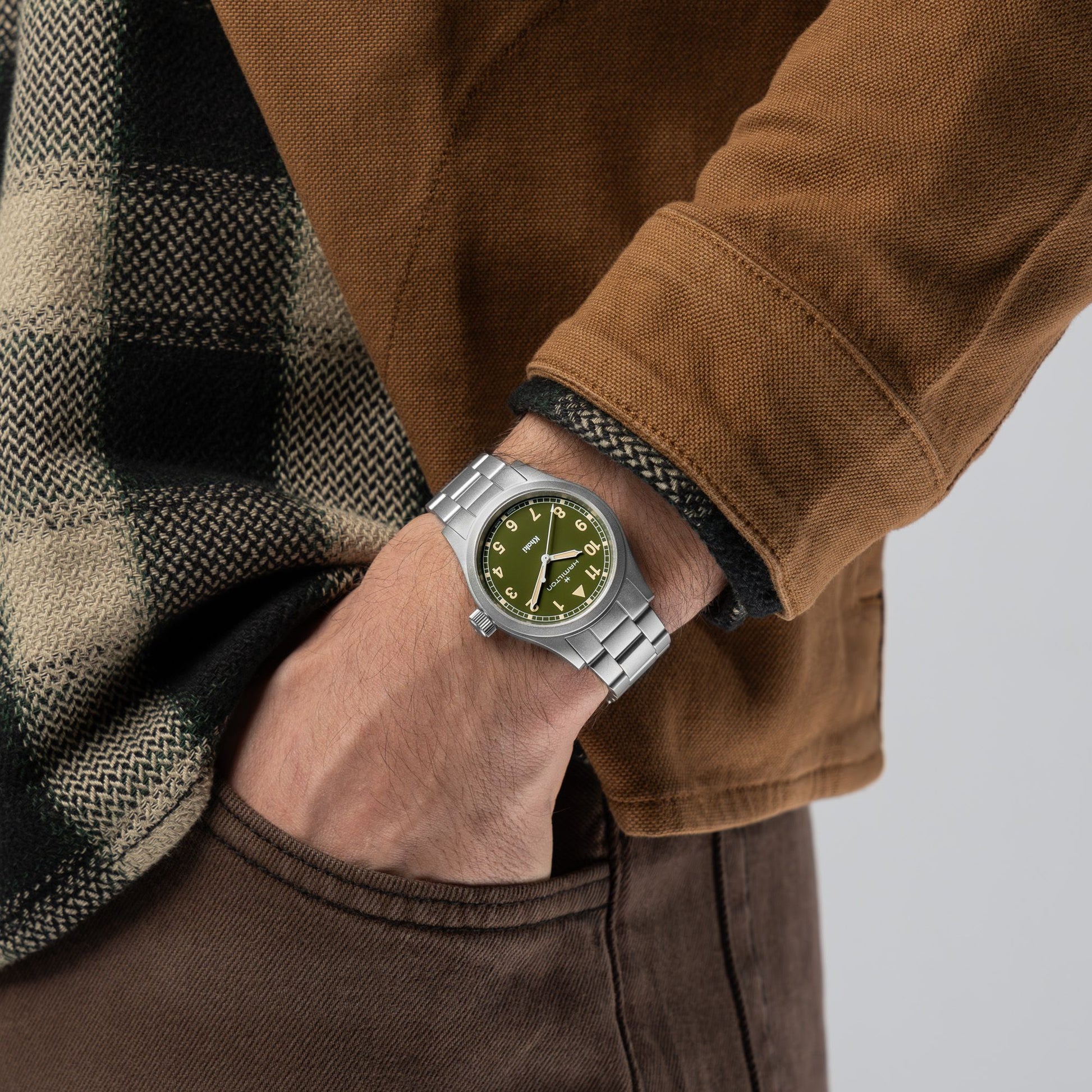 Hamilton - Orologio Unisex Hamilton 38mm In Acciaio Quadrante Verde - Nazareno Bancone Gioielli