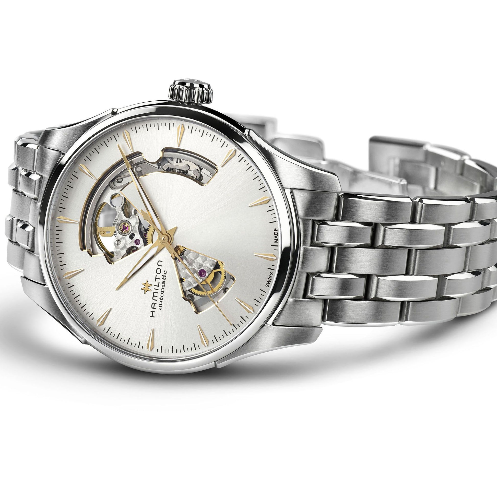 Hamilton - Orologio Uomo Hamilton 40mm In Acciaio Quadrante Argento - Nazareno Bancone Gioielli