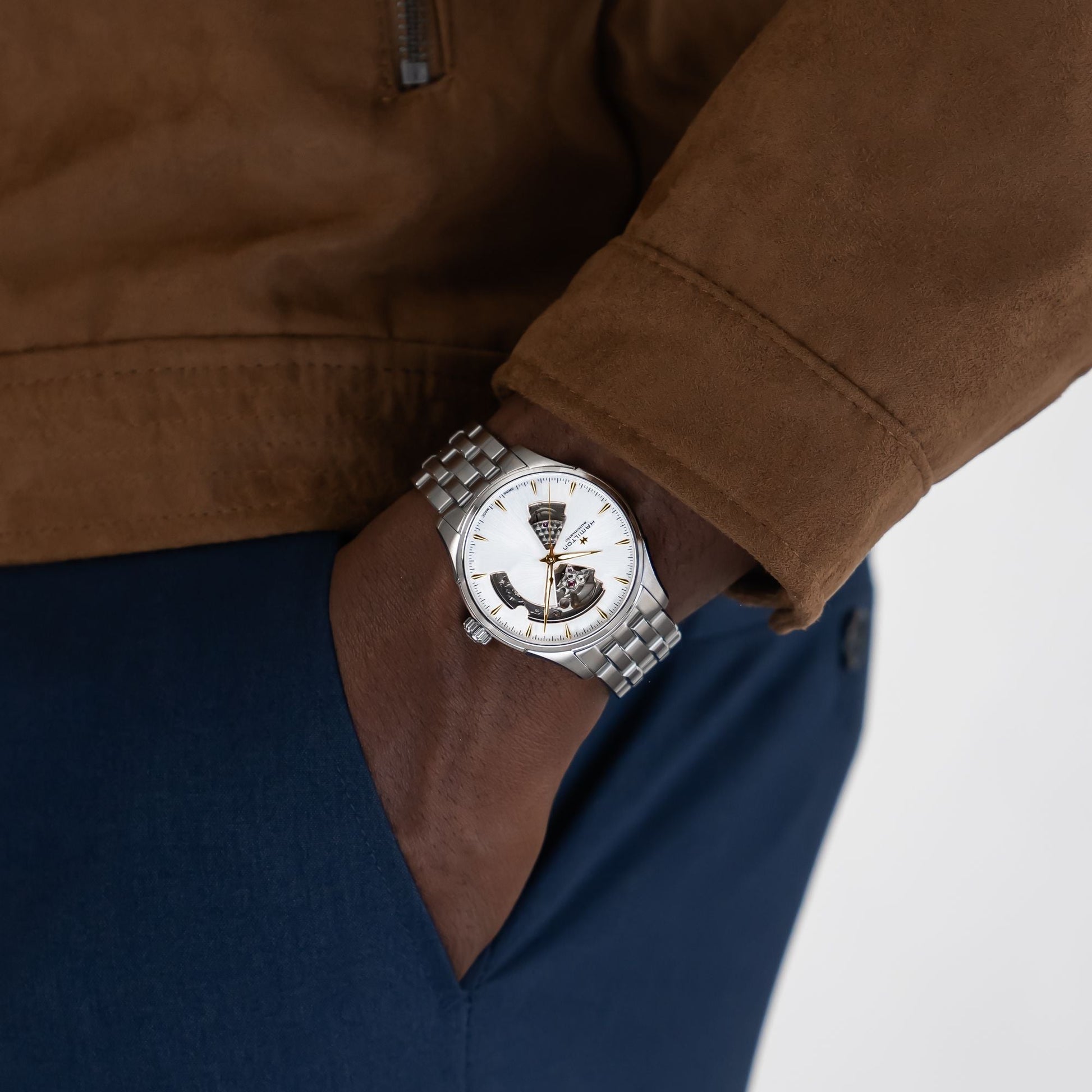 Hamilton - Orologio Uomo Hamilton 40mm In Acciaio Quadrante Argento - Nazareno Bancone Gioielli
