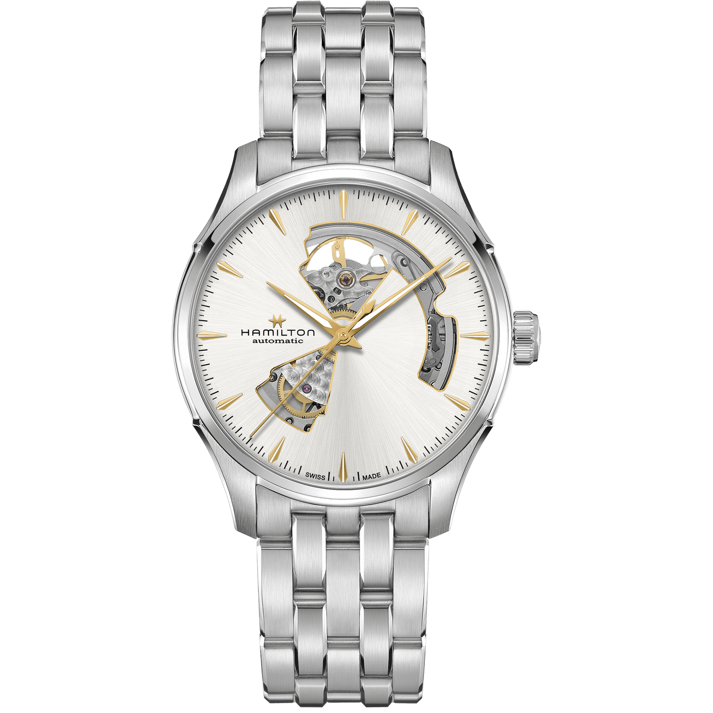 Hamilton - Orologio Uomo Hamilton 40mm In Acciaio Quadrante Argento - Nazareno Bancone Gioielli