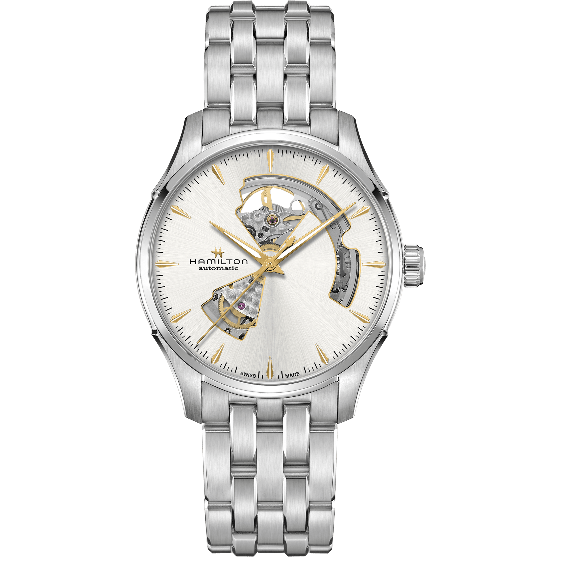 Hamilton - Orologio Uomo Hamilton 40mm In Acciaio Quadrante Argento - Nazareno Bancone Gioielli