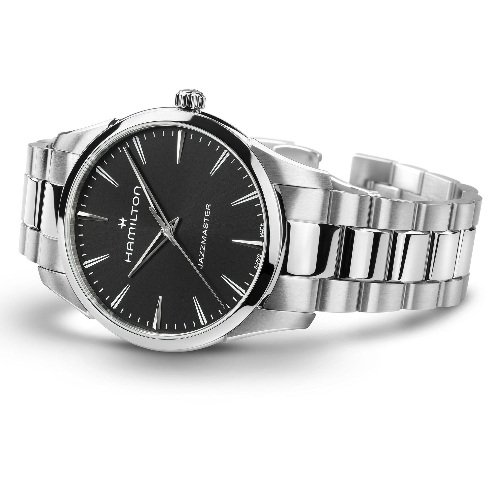 Hamilton - Orologio Uomo Hamilton 40mm In Acciaio Quadrante Nero - Nazareno Bancone Gioielli